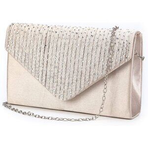 Women's  Apricot Envelope Clutch & Crossbody Bag for Wedding Party Ladies!!